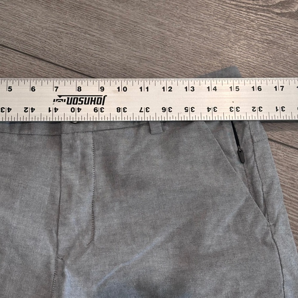 Lululemon Commission Shorts Mens 30 Grey Warpstreme 9" Inseam Chino Golf Casual - Picture 4 of 7